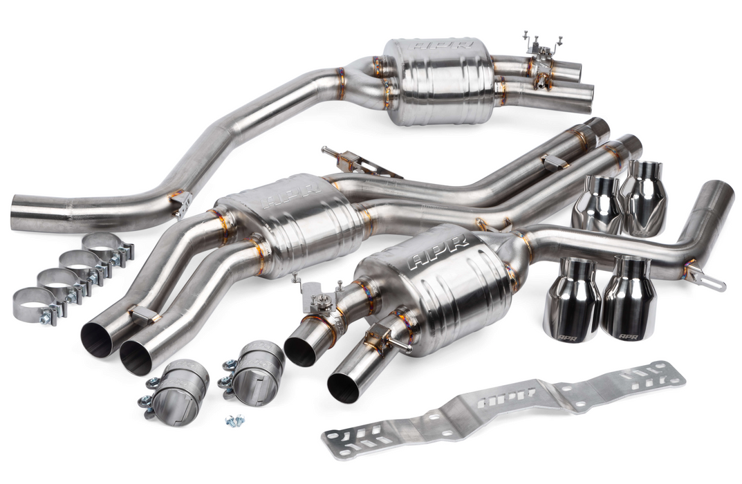 APR Catback Exhaust System with Center Muffler - 4.0 TFSI - C7 S6 AND S7