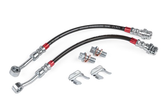 APR Braided Stainless Steel Brake Lines (Set of 2) - Rear