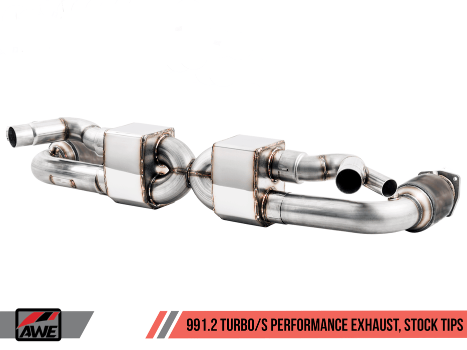 AWE TUNING PORSCHE 991.2 TURBO AND TURBO S PERFORMANCE EXHAUST SYSTEM - GRDtuned